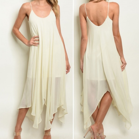 AQUA CHIFFON STYLE MAXI DRESS - Picture 5 of 8